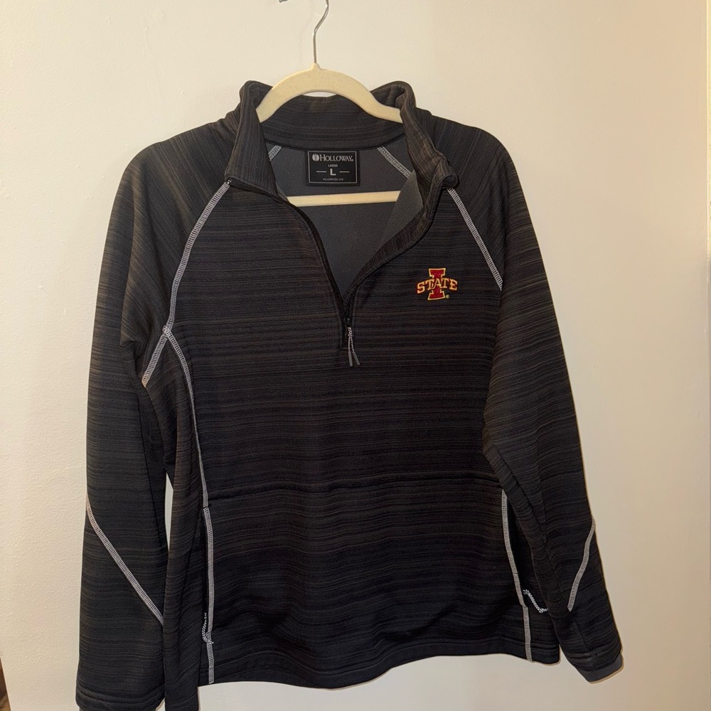Colosseum Black Quarter-Zip Pullover with Logo